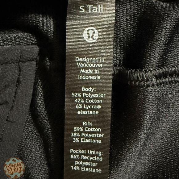 Lululemon City Sweat Athletic Jogger/Sweatpants Tall Black Men’s Size Small - Picture 6 of 15